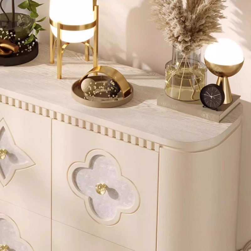 Armoire de salon de style français, Beige
