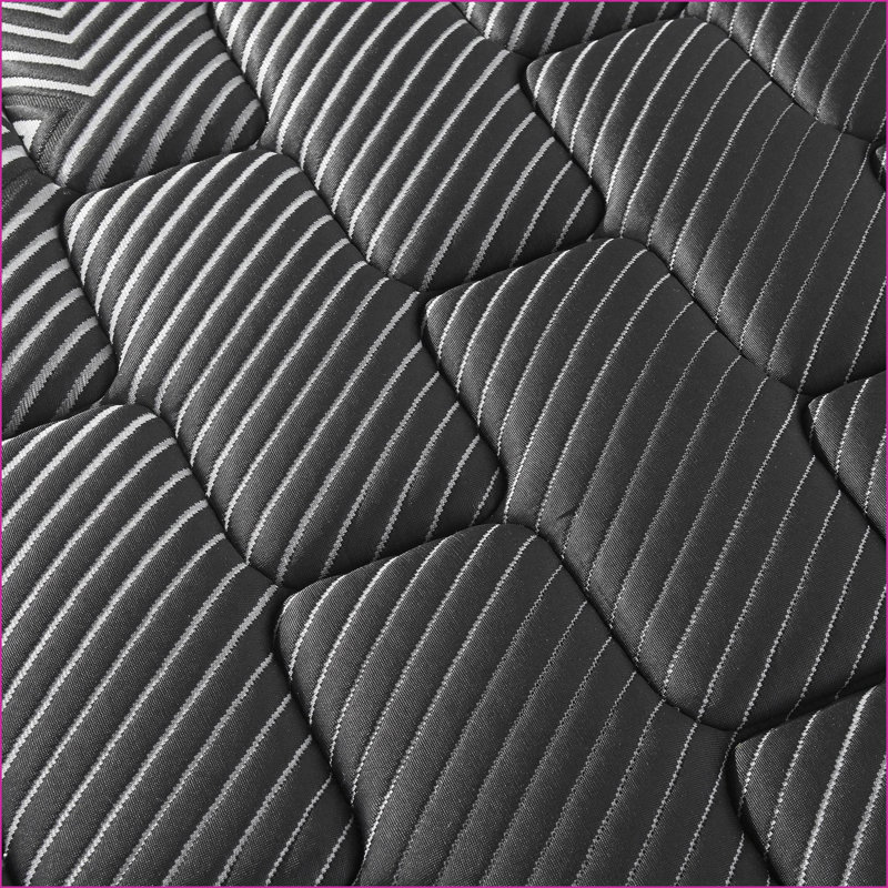 Mattresses | 14" Firm Quilted Queen Mattress with Ice Cover &amp; Copper Gel Foam | Foam+Spring | Black, Queen