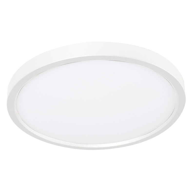 Plafonnier encastré 1 lumière DEL Rafuse, Blanc