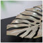 Élégante décoration murale feuille d'or Monstera, polyvalente et moderne pour la maison et la table, 18,9 x 13,4 x 1,4 pouces