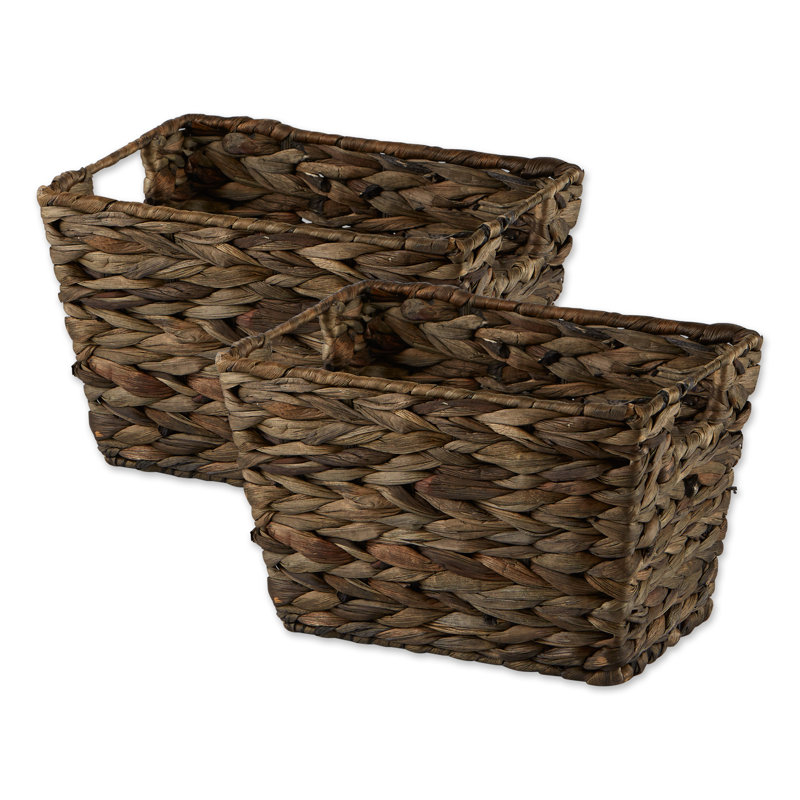 Dovecove Hyacinth Decorative Basket, Gray