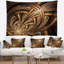 Tapisserie fleur abstraite fractale-28498264