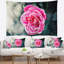 Tapisserie de style floral rose rouge-28505712