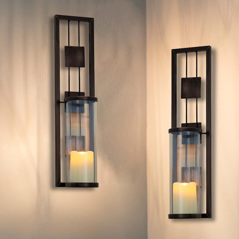 Wall Sconce Candle Holder Metal Wall Decorations For Living Room