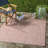 Arneshia Geometric Rust/Light Gray Indoor/Outdoor Area Rug-646068279