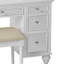 Ensemble coiffeuse avec tabouret et miroir Isaiah-Michael-517080231