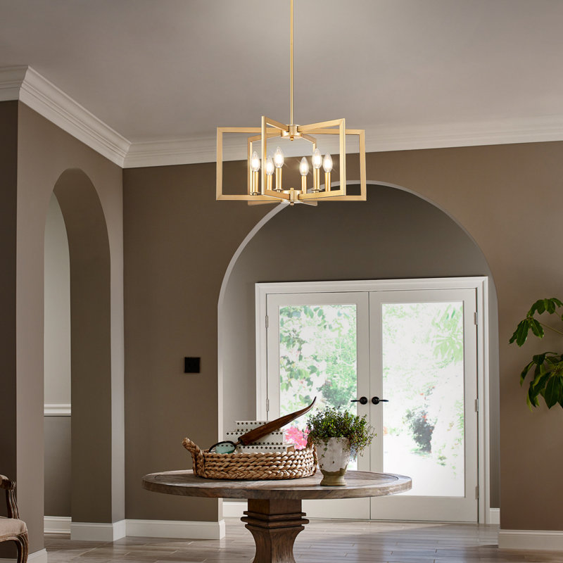 Lustre géométrique à 6 lumières Naiara