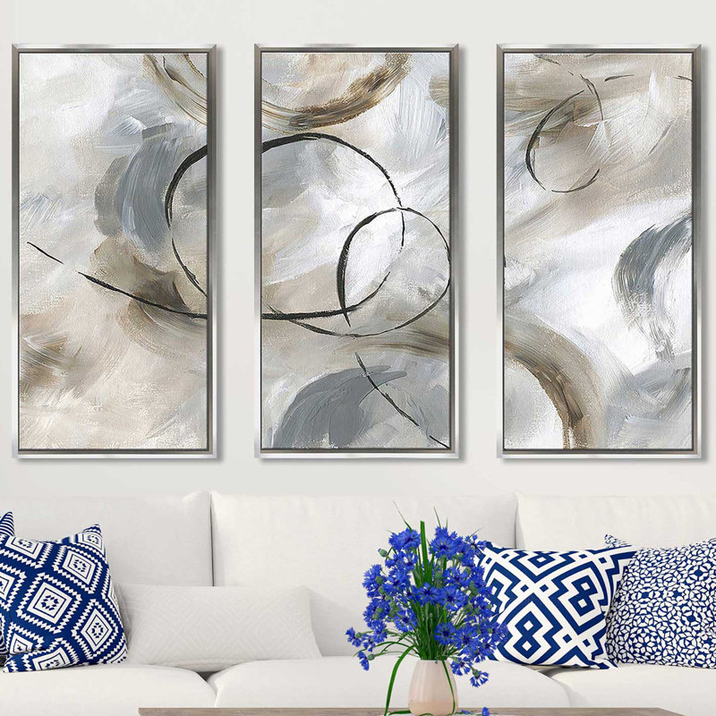 Allegro - 3 Piece Floater Frame Print on Canvas, 64.5" W x 41.5" H