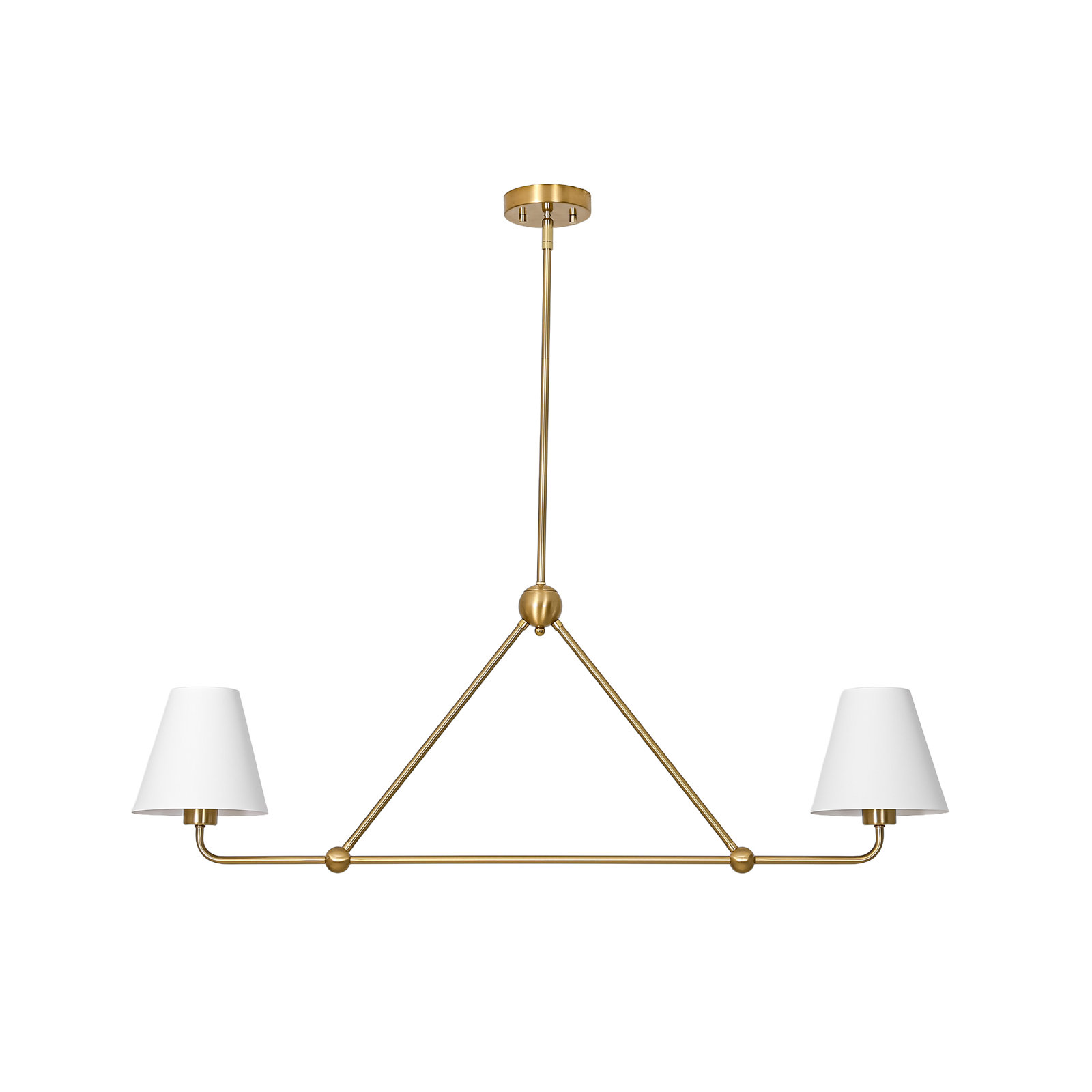 Rome 2-Light Pendant, White