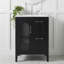 Meuble-lavabo simple 24 po avec lavabo, noir-2020727784