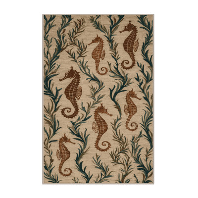 Tapis brun lavable à la machine