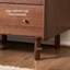Commode d'appoint simple en bois massif de noyer noir