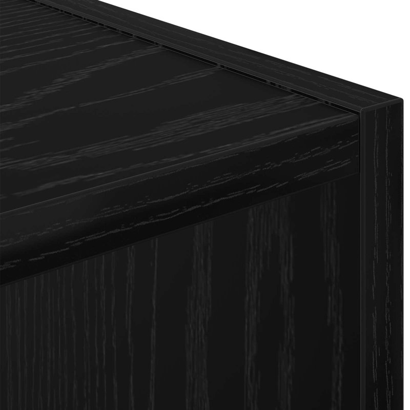 25.5 cm W Bedside Table, Black Oak