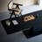 Carbonized black ash wood dining table-112690902