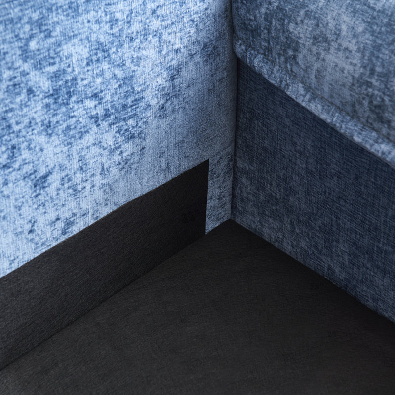Canapé modulaire polyvalent avec repose-pieds pour divers espaces et conforts, Marine