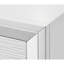 Table de chevet contemporaine à 2 tiroirs, blanc, fabrication en bois pour la chambre à coucher moderne avec 2 tiroirs, finition blanche