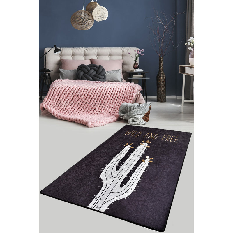 Stylish Hall Carpet, Black & White, 39.4 x 118.1 inches | 100% Polyester, Total Thickness: 0.4 inches | Antibacterial, Non-Slip Underside, Machine Washable, Perfect for Entryway & Living Spaces, Easy Maintenance