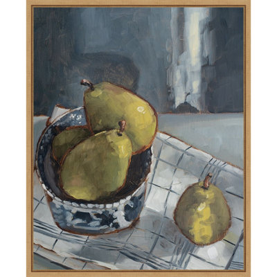 «A Plat of Fruit I» par Marian Parsons, reproduction d'art sur toile encadrée