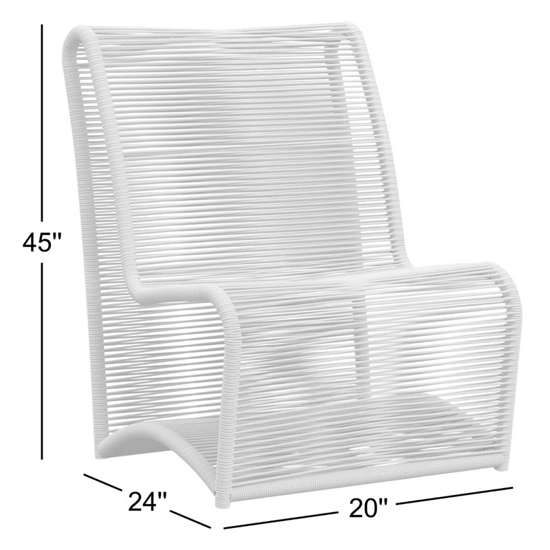 Bazaar Teak Outdoor Armless Lounge Chair