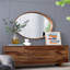 Miroir mural rond en bois D39,4 "x3"