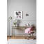 Aaliya Glass Top Metal Base Writing Desk-554216024
