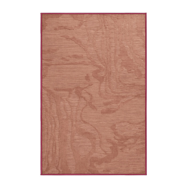 Tapis rose lavable à la machine, Rectangulaire 2 pi x 3 pi