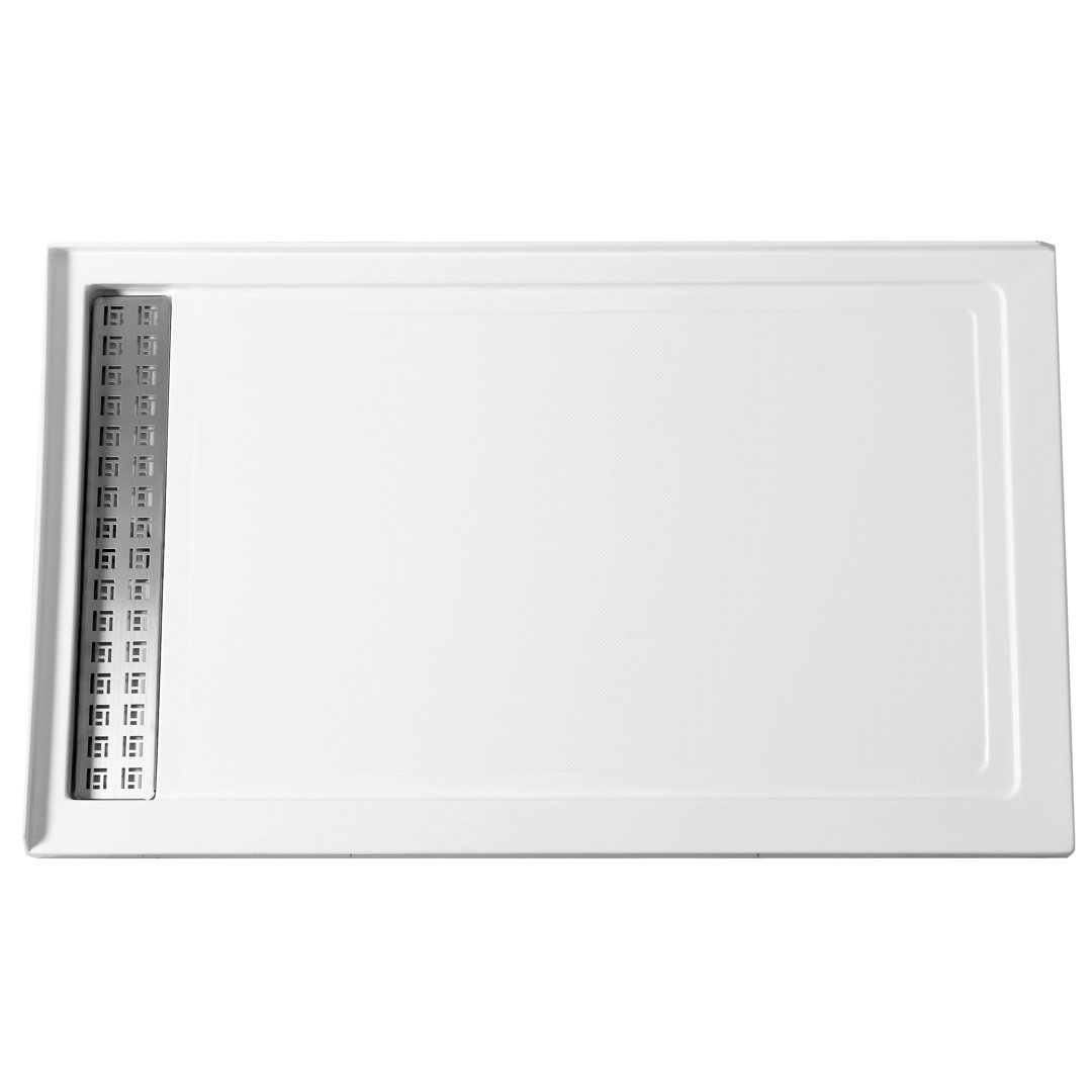 Field Series 60" W x 36" D Double Threshold Shower Base ANZZI Drain