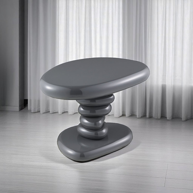 Charlene Gray High Gloss End Table