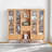 Modern simple log bookcase