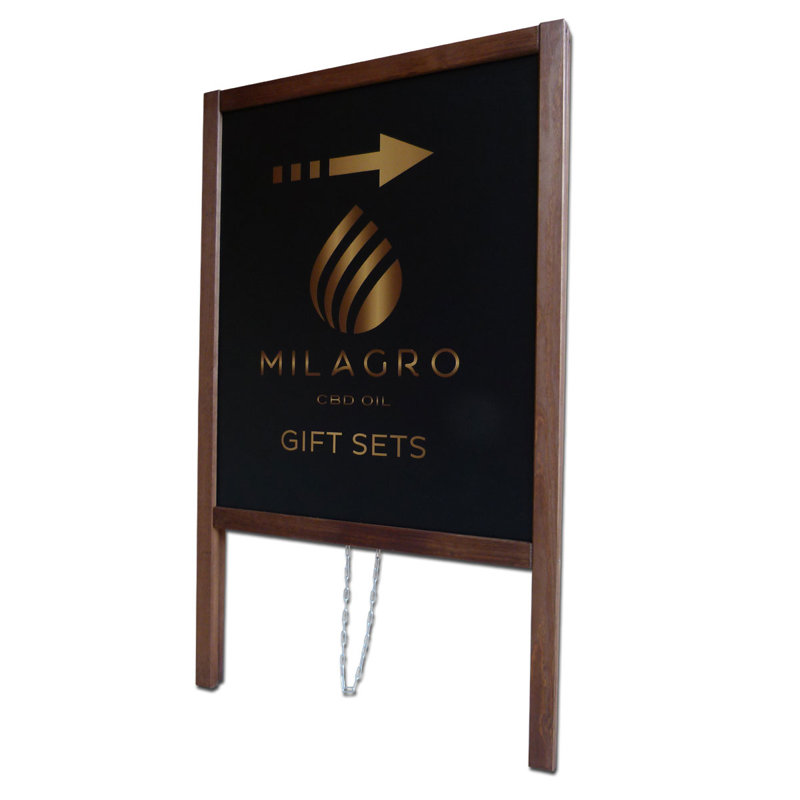 Gennara Free-Standing Chalkboard 100cm H x 60cm W
