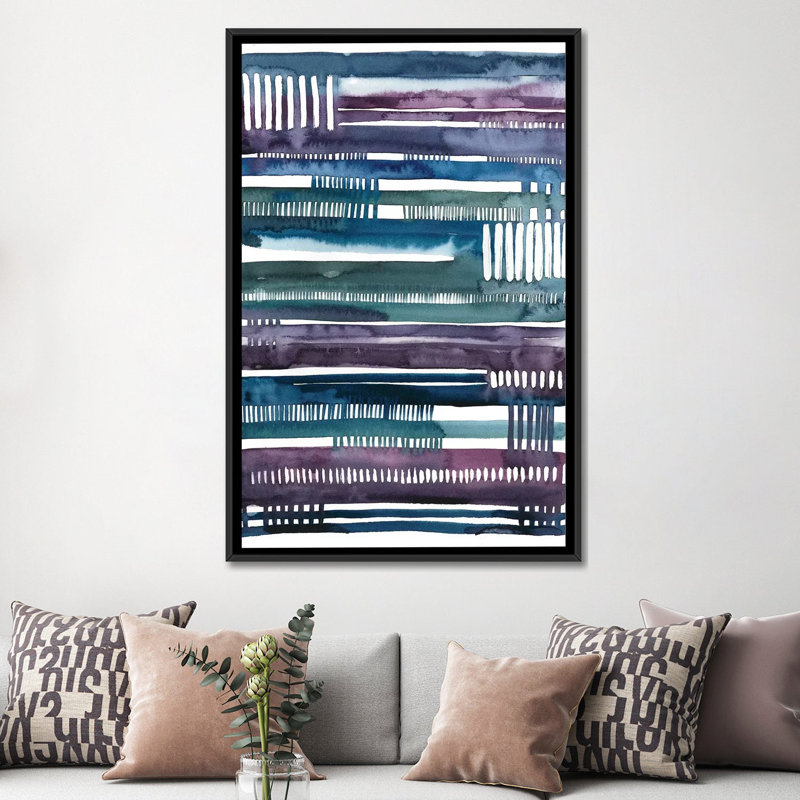 «Collapsus I», reproduction sur toile, H 26 po x l 18 po x P 1,5 po, Toile avec cadre noir, Pas de tapis