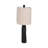 Elegant 21" Black Open Cut-Out Table Lamp