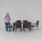 Anivea 6 - Person Acacia Wicker Patio Dining Set with Rectangular Table , Cushions Included