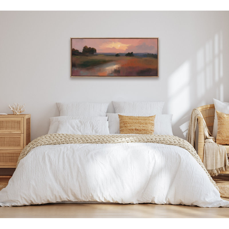 «Foothills in the Evening» par Mary Sparrow, reproduction d'art sur toile encadrée
