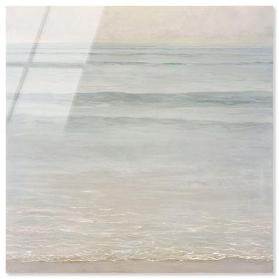 Art mural côtier Milky Tide I par Art Remedy, prêt à accrocher, 40 x 40
