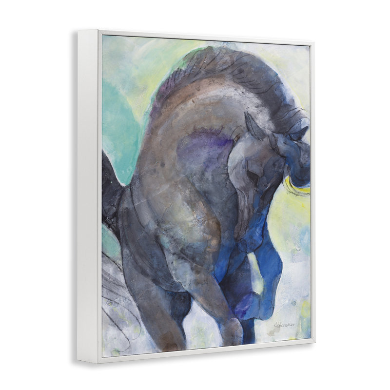 Estampe royale royale par estampe numérique par Albena Hristova, Giclée encadrée blanc bord de mer, H 30 po x l 24 po