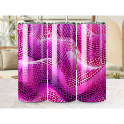 Choose Handmade Tumblers 591ml Vacuum Insulated Stainless Steel (18/8) Travel Tumbler with Straw