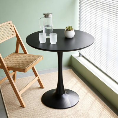 Modern Dining Table with MDF Top and Steel Base by George Oliver