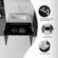 Meuble-lavabo suspendu avec lavabo, porte à fermeture douce et comptoir en marbre reconstitué-800937253
