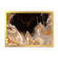 Vagues de marbre brun et noir - Peinture sur toile-67230818-67230819