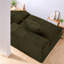 Canapé modulaire en chenille vert modulaire à compression pour la maison