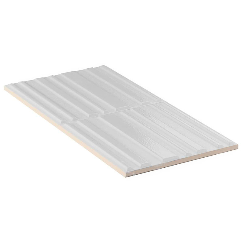 Sydney 8x16 3D Mixed Finish Ceramic Tile, Silver