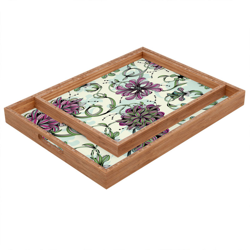 Solid Wood Tray, 1.75" H x 18" W x 14" D