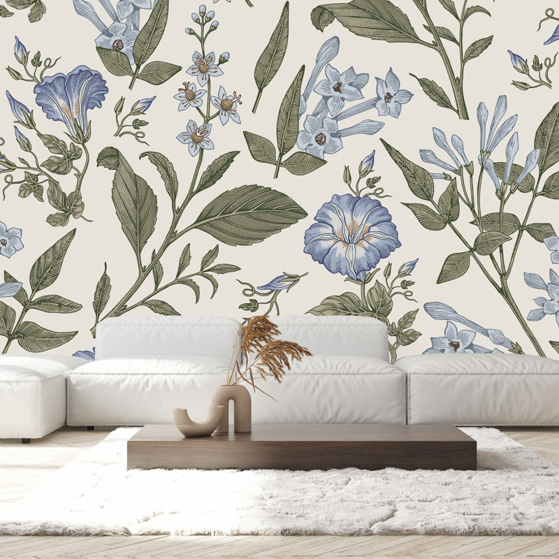 Murale fleurs sauvages, L 125 po x L 125 po