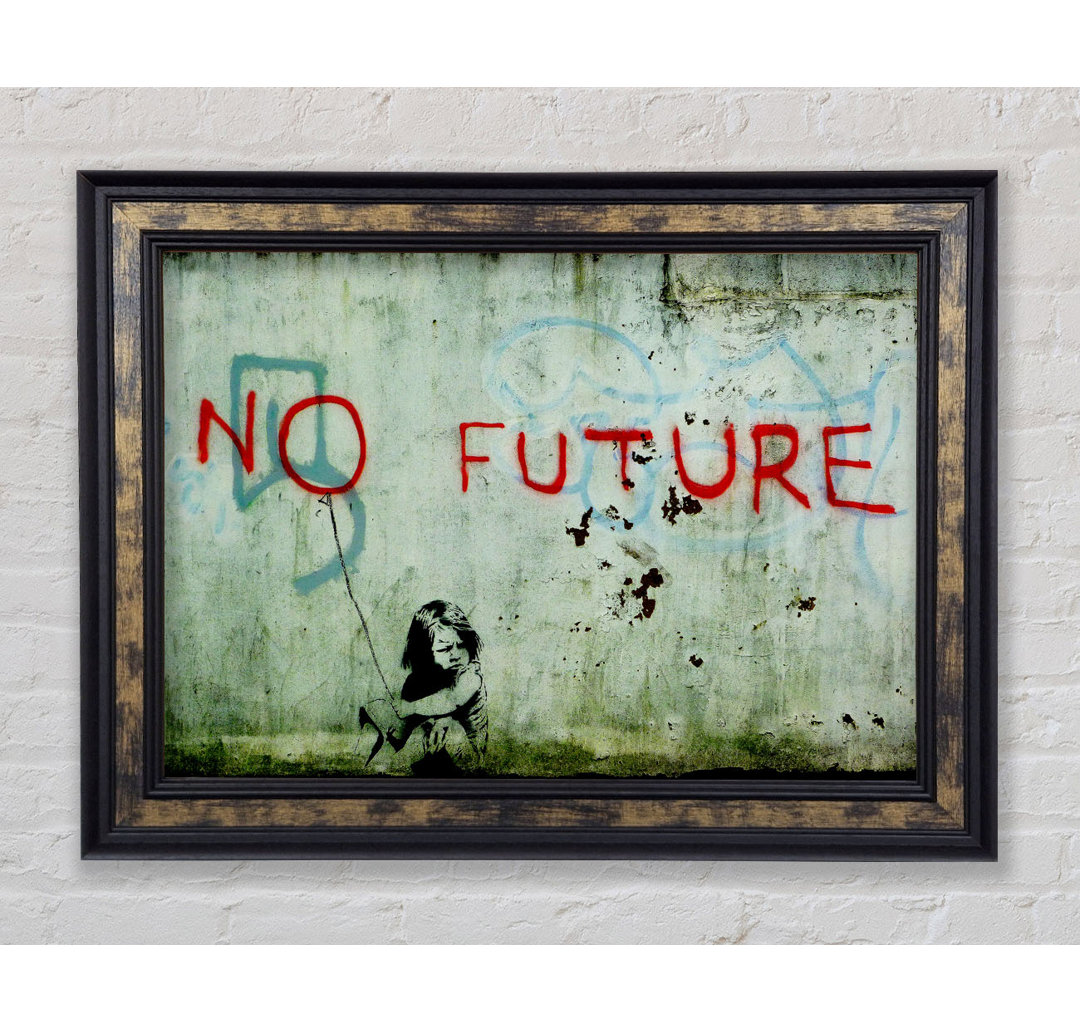 No Future Clean - Einzelne Bilderrahmen Kunstdrucke