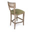 Carvell Cane Back Bar Stool Velvet