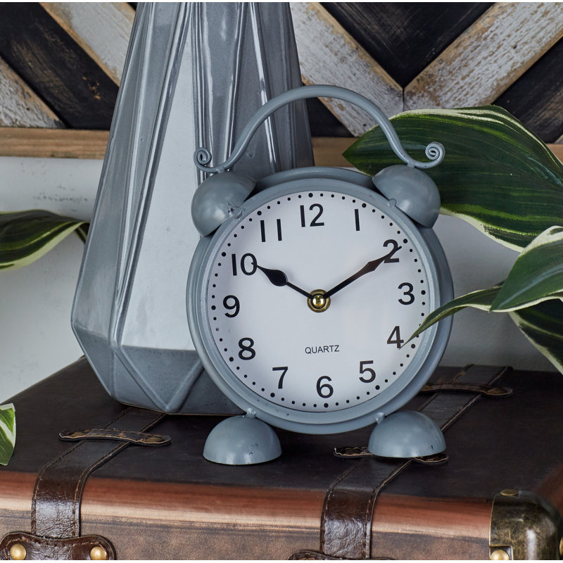Horloge de table en métal