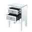 Table d'appoint 2 tiroirs Meshon