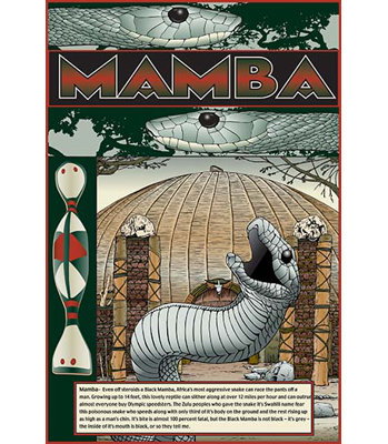« mamba » par wilbur pierce, affiche rétro