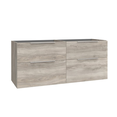 Dalia 54.3" Wall Mounted Double Vanity Base Only